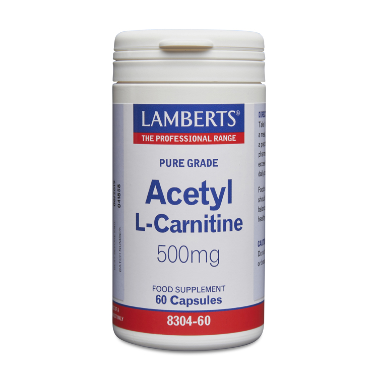 Lamberts Acetyl L Carnitine 500mg 60 caps